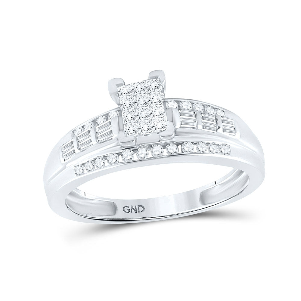 1/2Ct-Diamond Invisible Cindy Ring (3.38 grams)