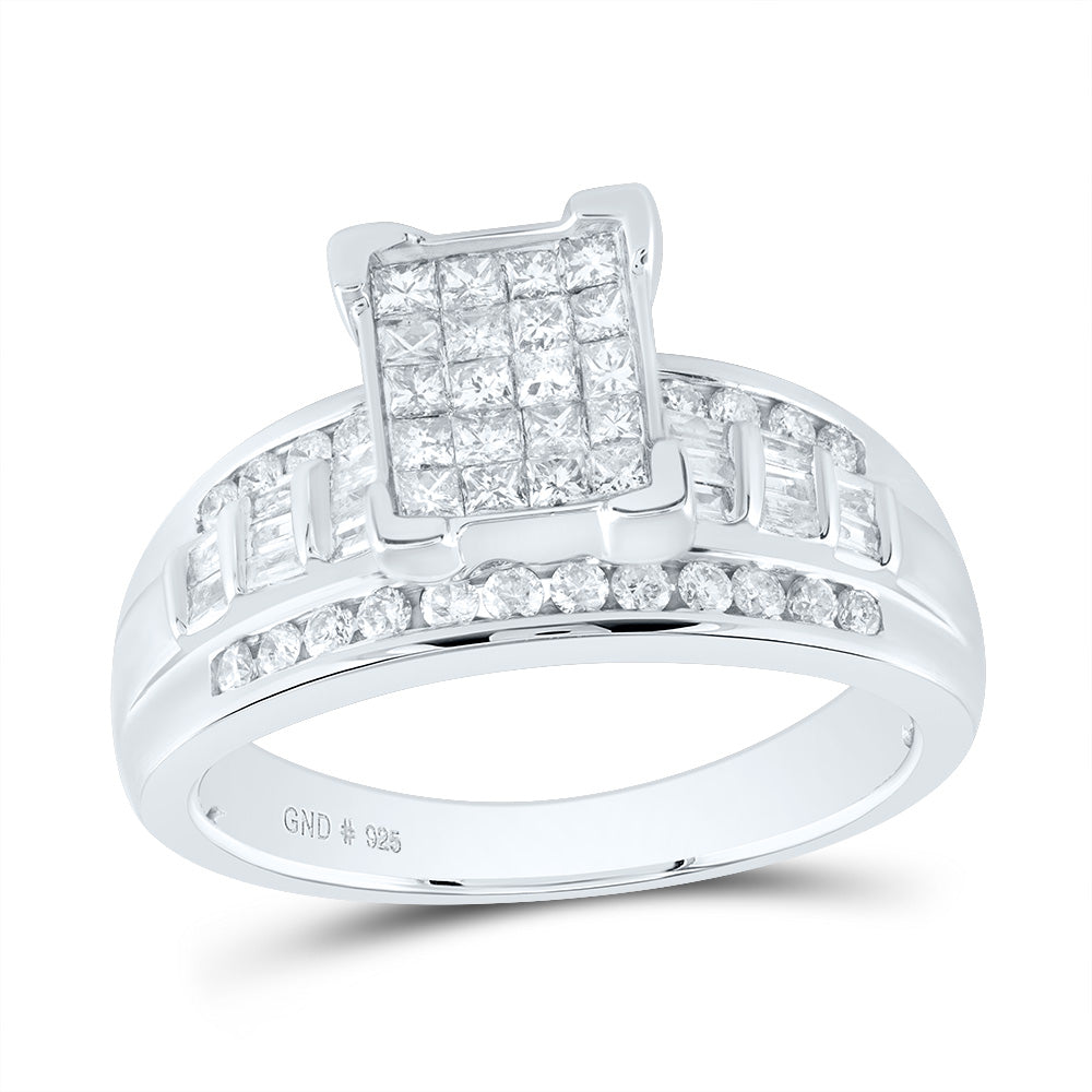 3/4Ctw-Dia P1 Invisible Cindy Ring (4.29 grams)