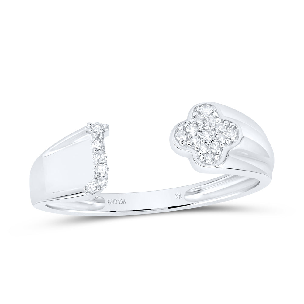 1/10Ctw-Nat Dia Nk Gift Initial "J" Ladies Ring (1.58 grams)