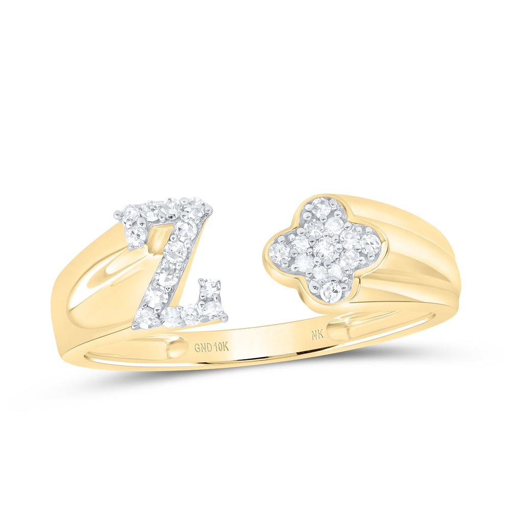 1/8Ctw-Natdia Nk Gift Initial "Z" Ladies Ring (1.6 grams)