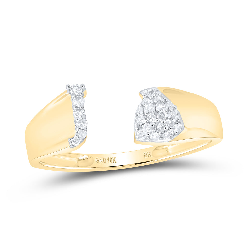 1/10Ctw-Nat Dia Nk Gift Initial "J" Ladies Ring (1.48 grams)