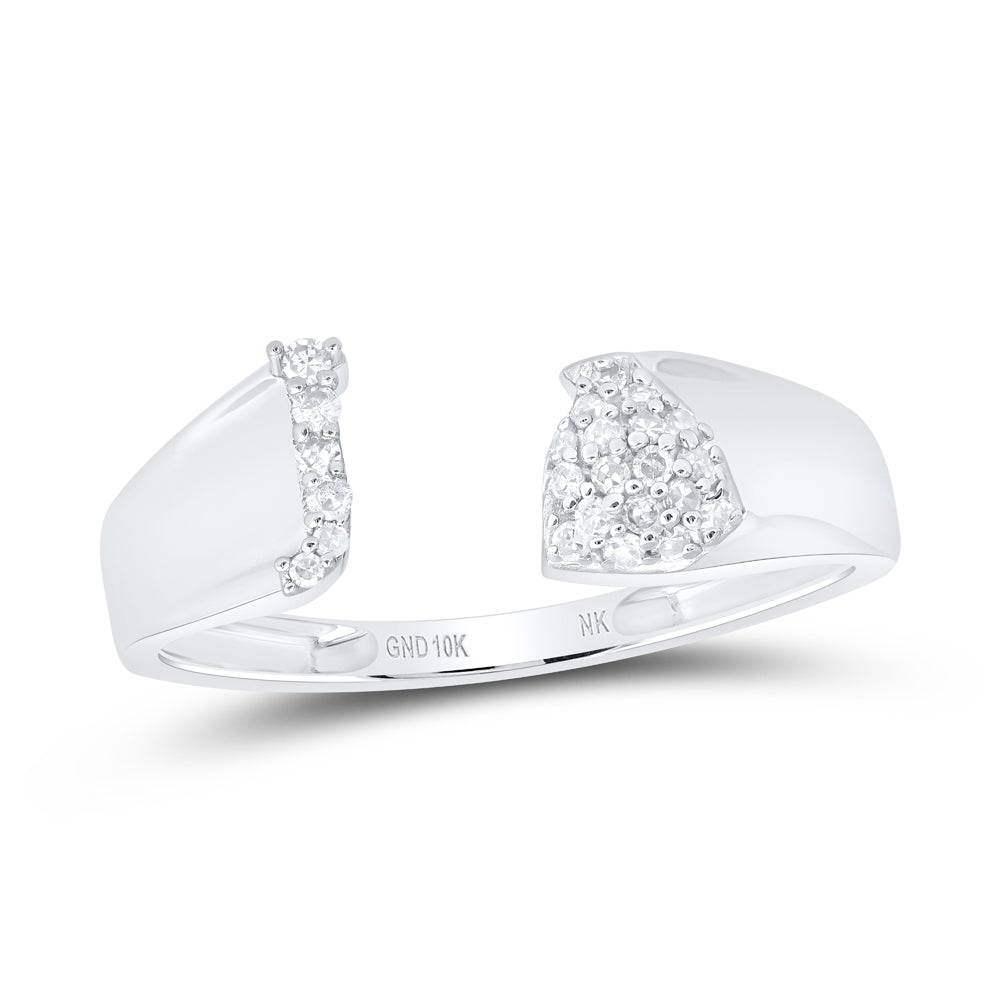 1/10Ctw-Nat Dia Nk Gift Initial "J" Ladies Ring (1.56 grams)