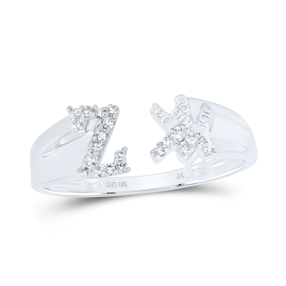 1/10Ctw-Nat Dia Nk Gift Initial "Z" Ladies Ring (1.97 grams)