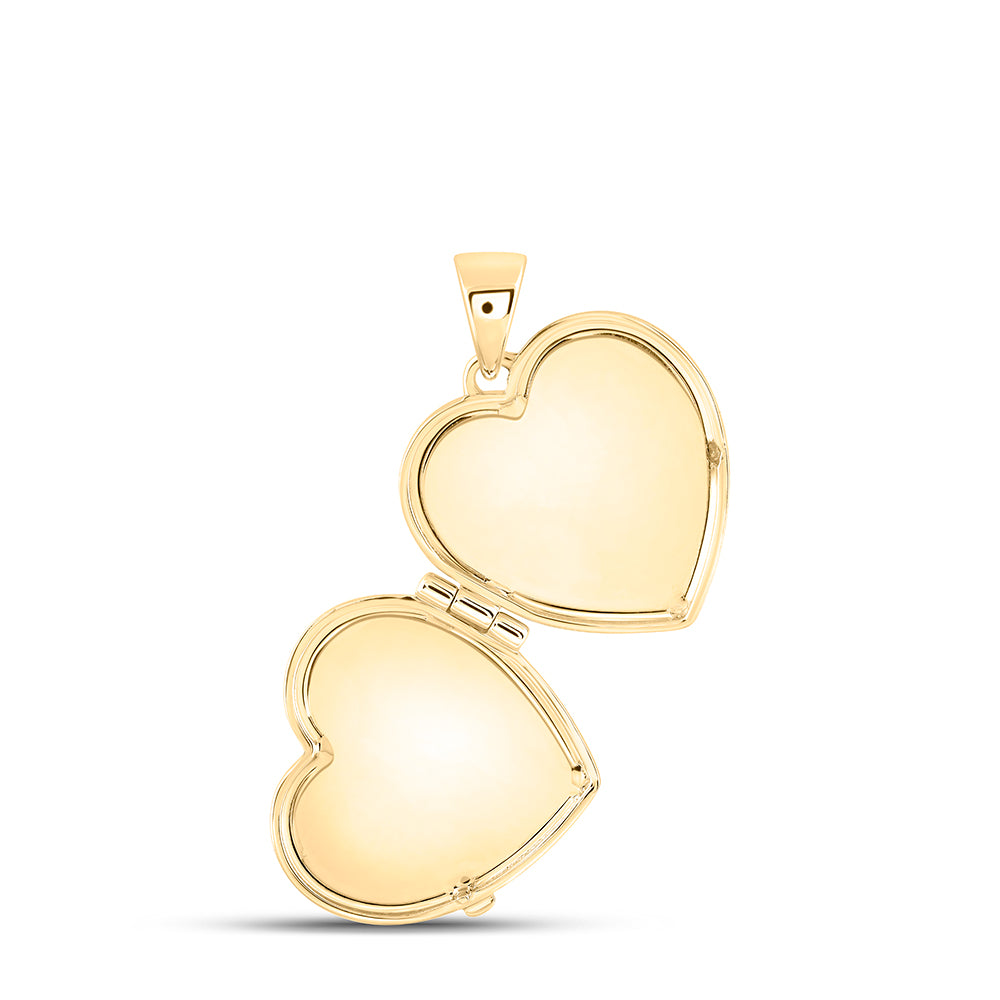 1/20Ctw-Nat Dia Cn Gift Heart Locket (10.113 grams)