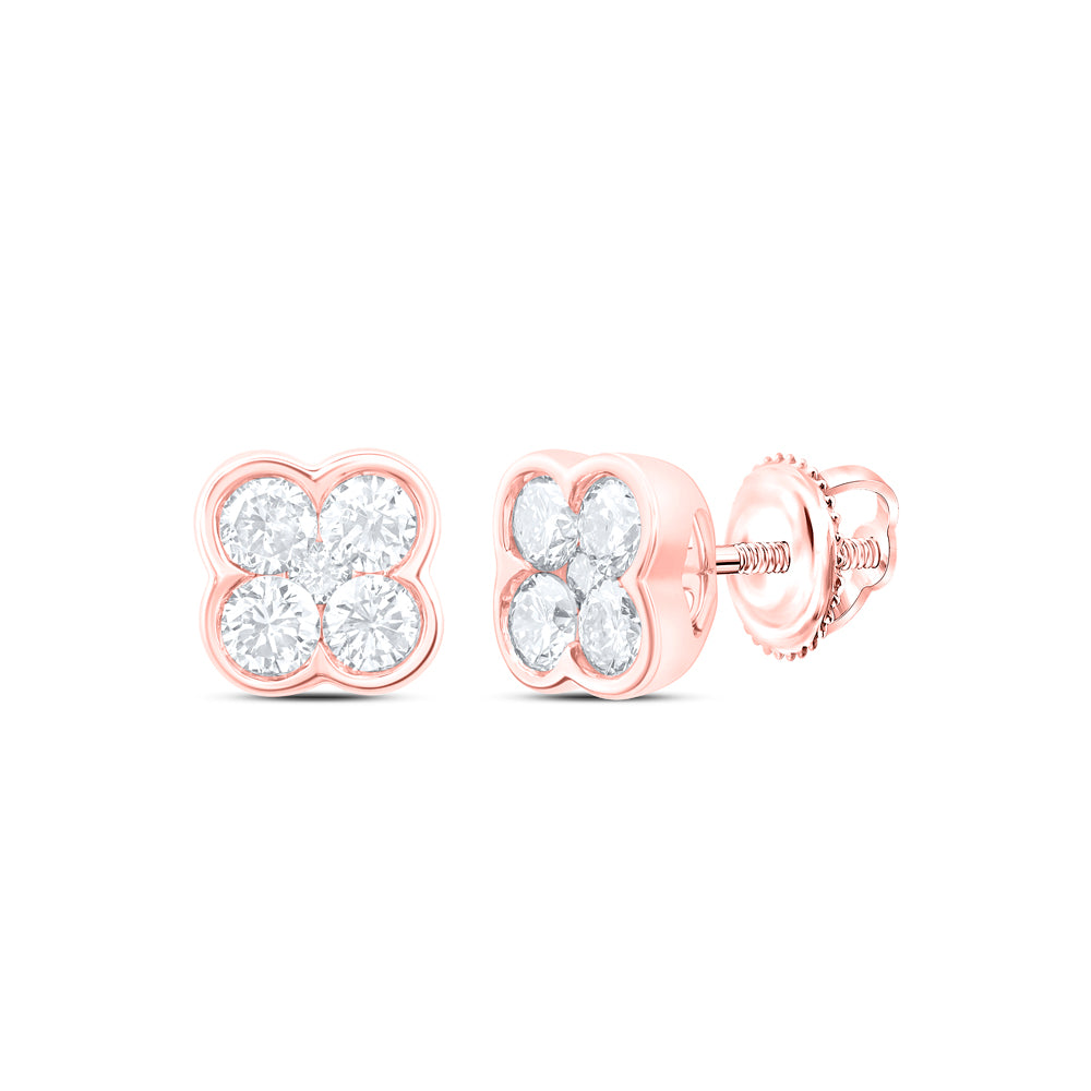 10Kt Gold 1/2Ctw-Dia Nk Fashion Clover Earring