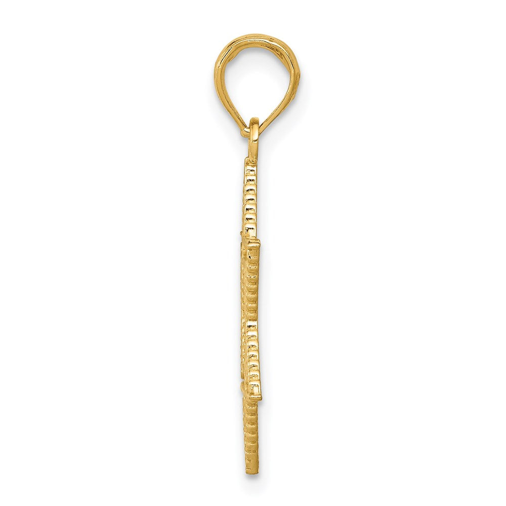 14k Yellow Gold 17 mm Star of David Pendant (1.26 grams)