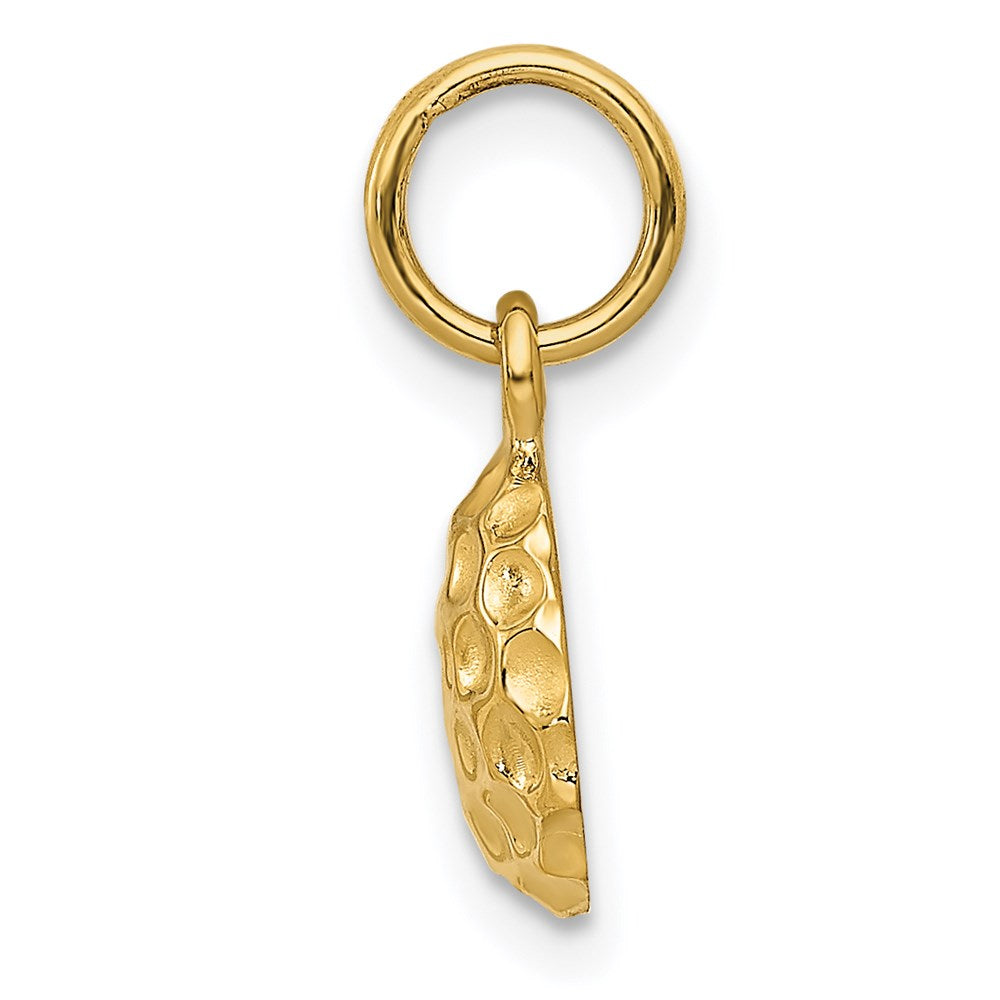 14k Yellow Gold 9 mm Golf Ball Charm (0.72 grams)