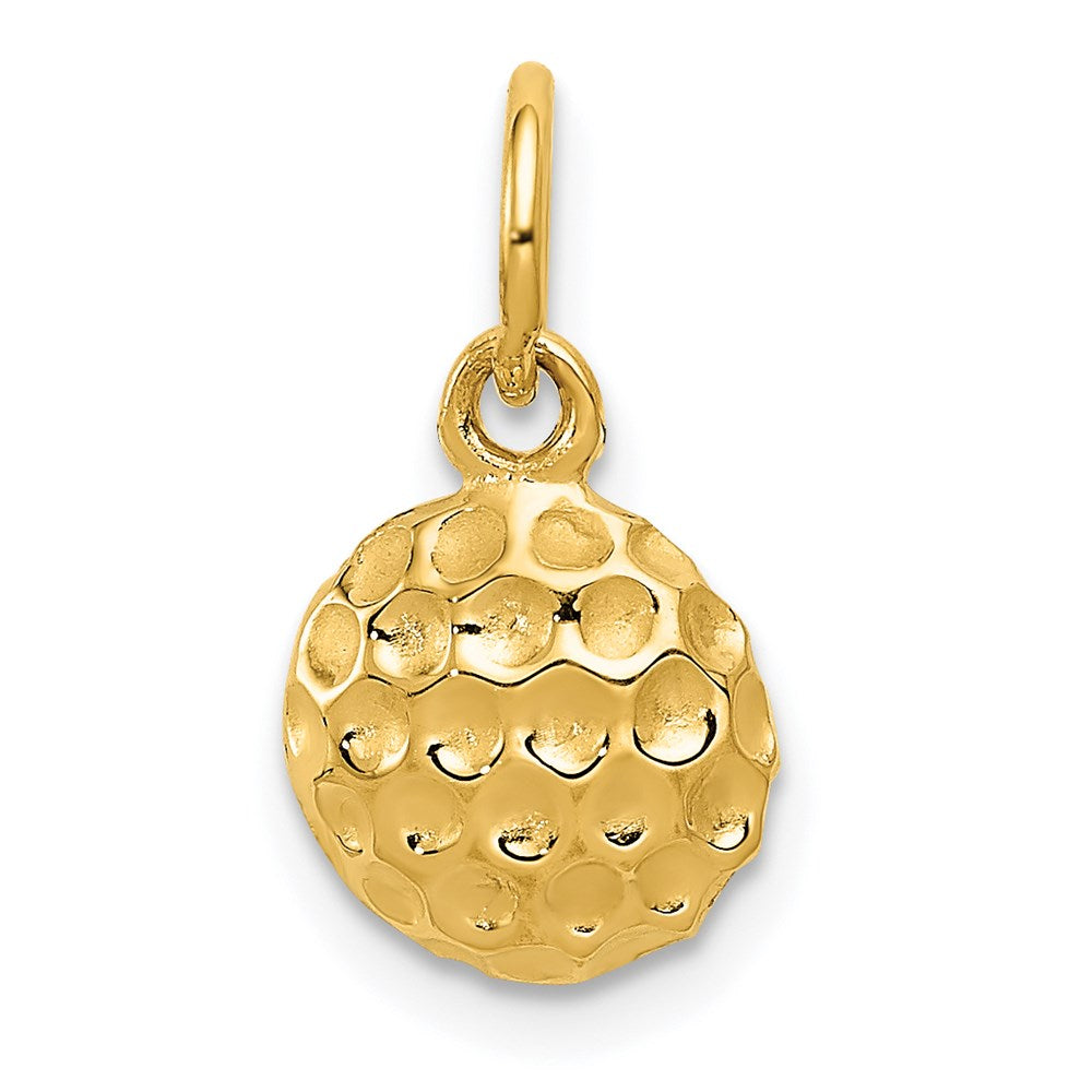 14k Yellow Gold 9 mm Golf Ball Charm (0.72 grams)