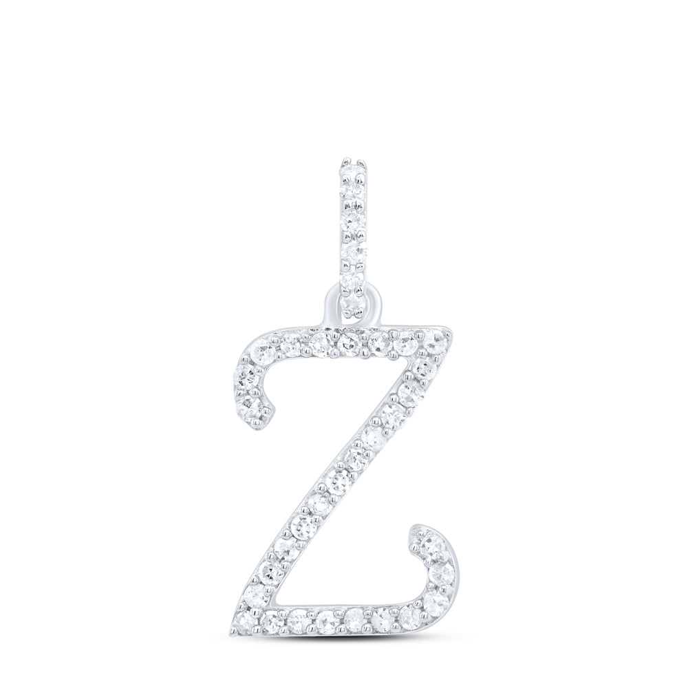 1/6Ctw-Nat Dia P1 Gift Initial "Z" Pendant (0.55 grams)
