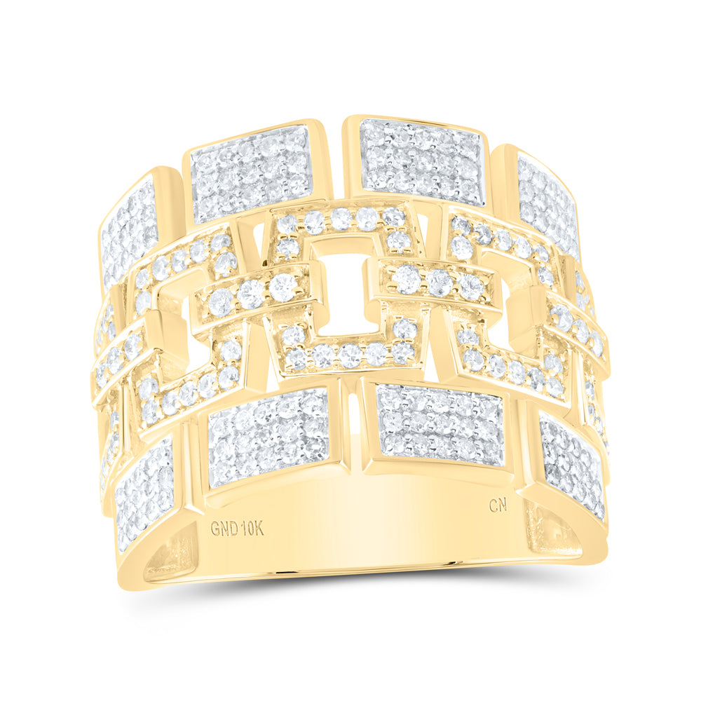 1 1/5 Ctw-Nat Dia Cn Mens Ring (9.61 grams)