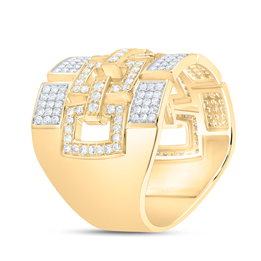 1 1/5 Ctw-Nat Dia Cn Mens Ring (9.61 grams)