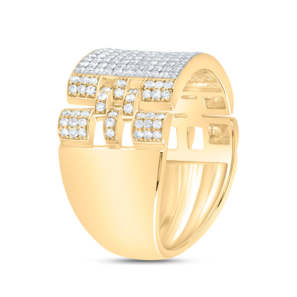 1 1/4Ctw-Nat Dia Cn Mens Ring (7.66 grams)