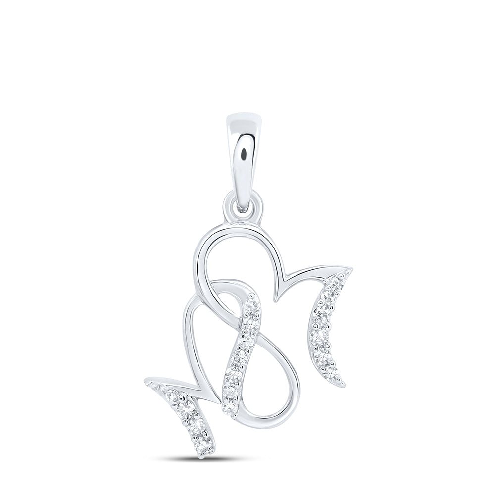 10Kt Gold 1/12Ctw-Dia Nk Gift Mom" Pendant"