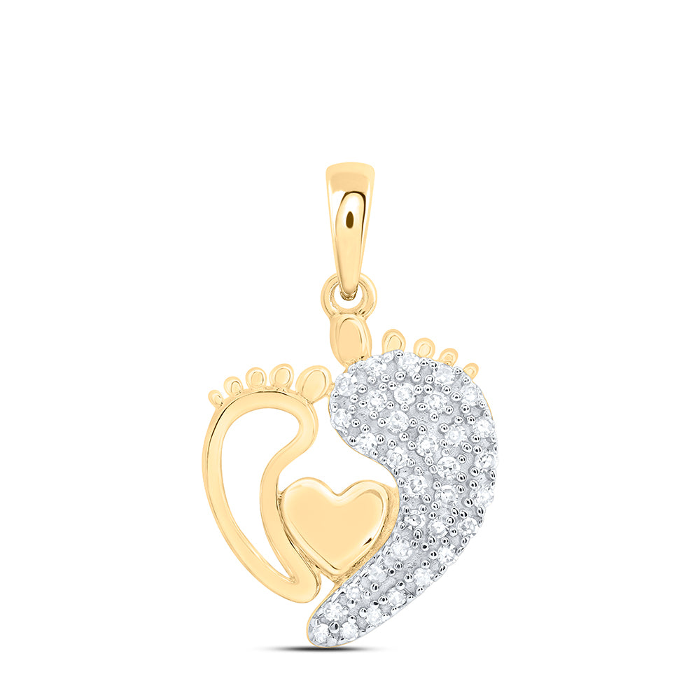 1/8Ctw-Nat Dia Nk Gift Heart Pendant (1.275 grams)