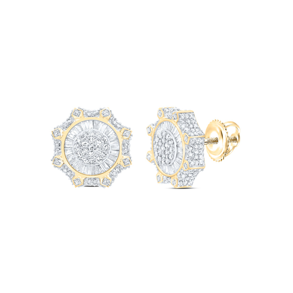 10Kt Gold 1 5/8Ctw-Dia Nk Fashion Earring