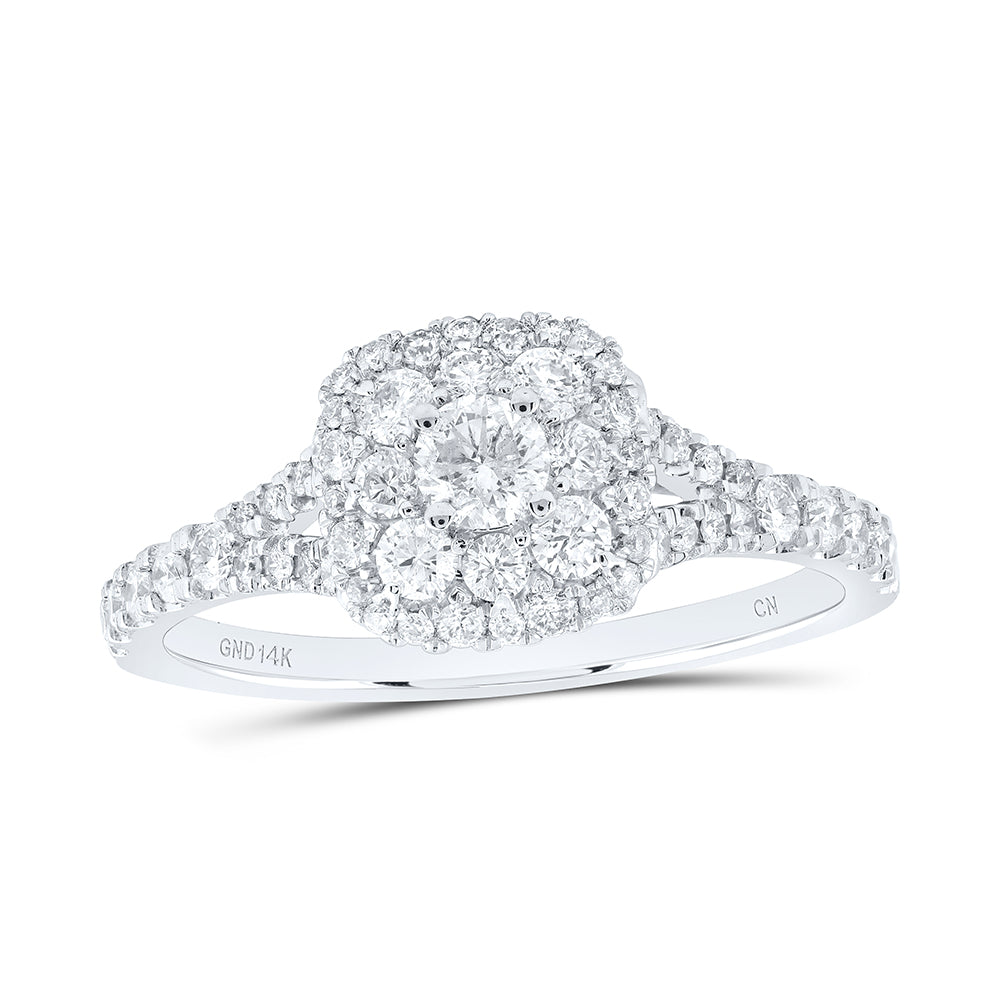 3/4Ctw-Nat Dia Cn Fashion Cushion Ring (2.36 grams)