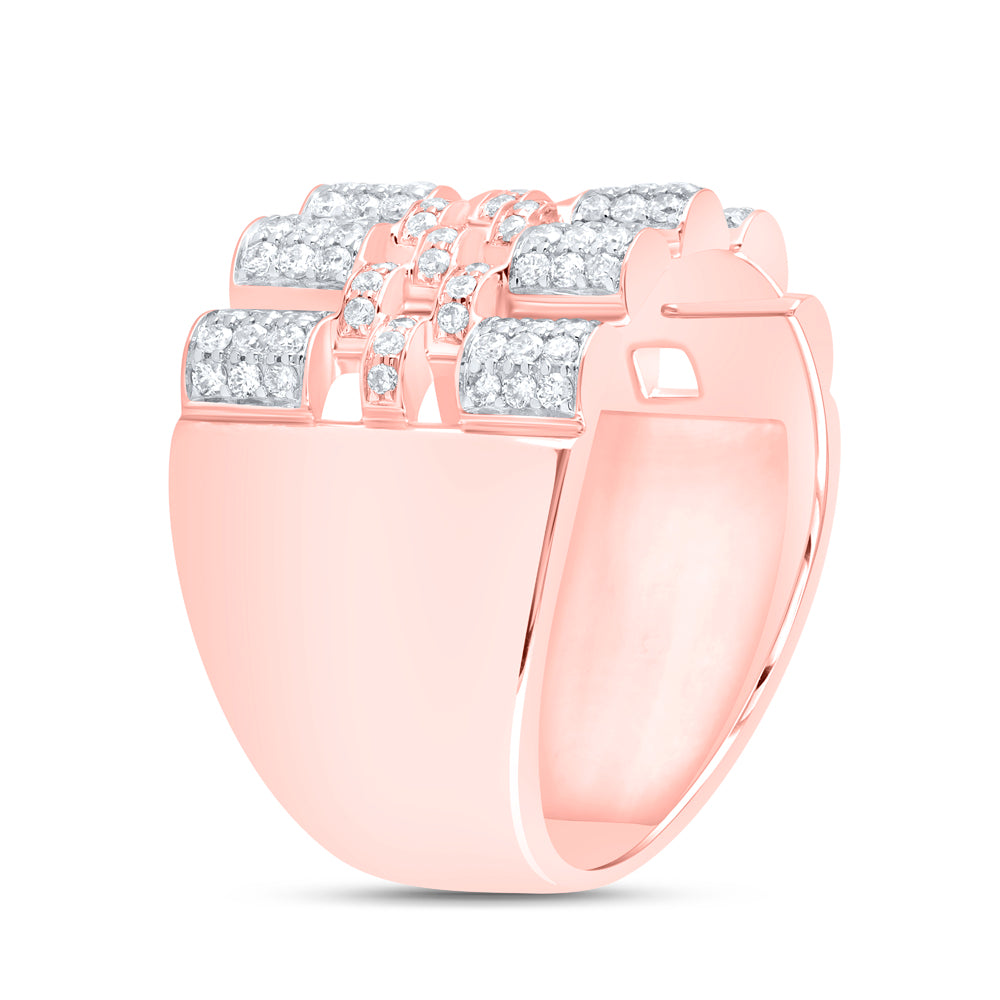 7/8Ctw-Nat Dia Cn Mens Ring (9.46 grams)