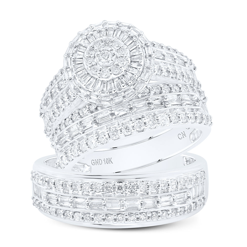 1 3/4Ctw-Nat Diamond Fashion Trio Set (11.6 grams)