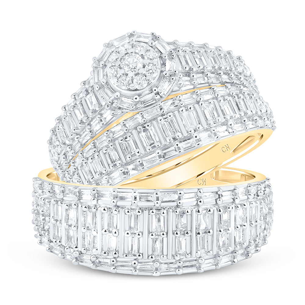 1 3/8Ctw-Nat Diamond Fashion Trio Set (8.53 grams)