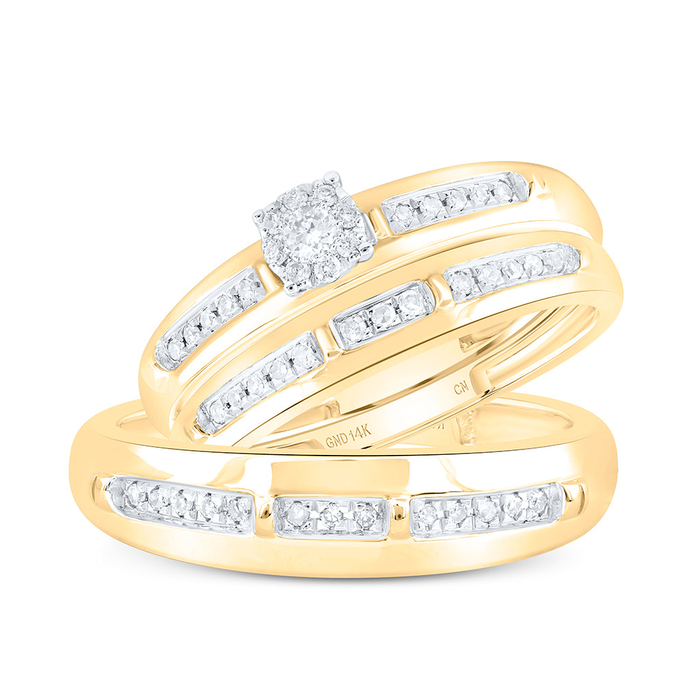 1/4Ctw-Nat Diamond Fashion Trio Set (6.07 grams)