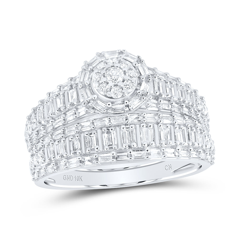 1 3/8Ctw-Nat Dia Cn Fashion Trio Set (8.53 grams)