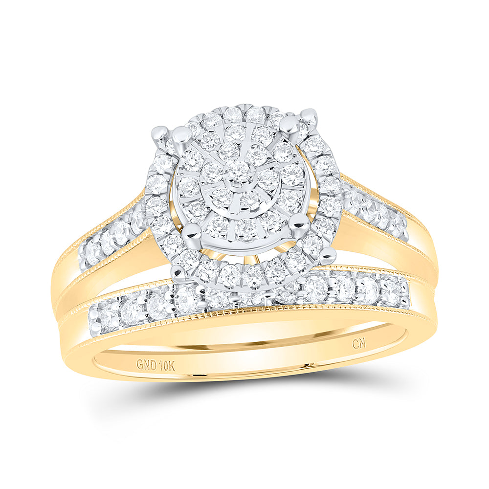 1 Ctw-Nat Diamond Fashion Trio Set (10.12 grams)