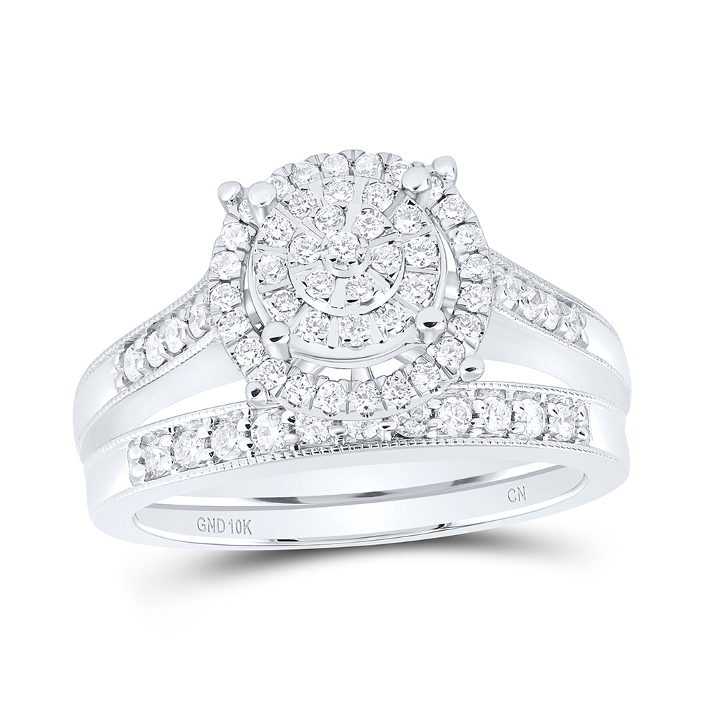 1 Ctw-Nat Diamond Fashion Trio Set (10.12 grams)