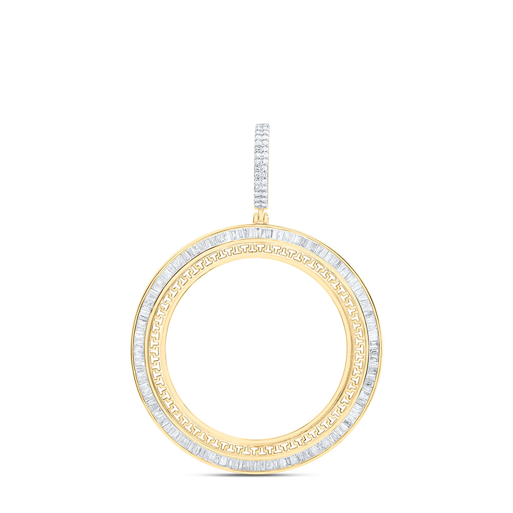 14Kt Gold 1 3/4Ctw-Dia Nk Centenario Bezel Memory Pendant