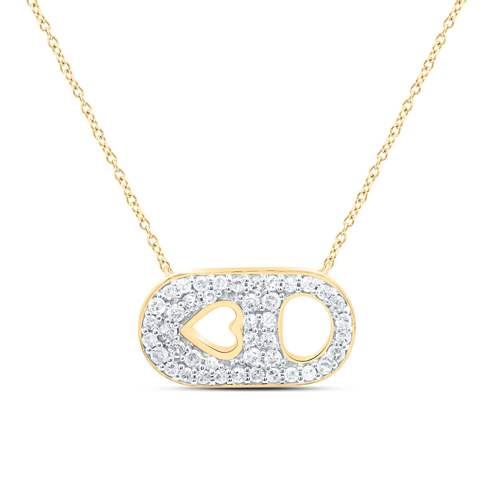 10Kt Gold 1/5Ctw-Diamond Fashion Necklace