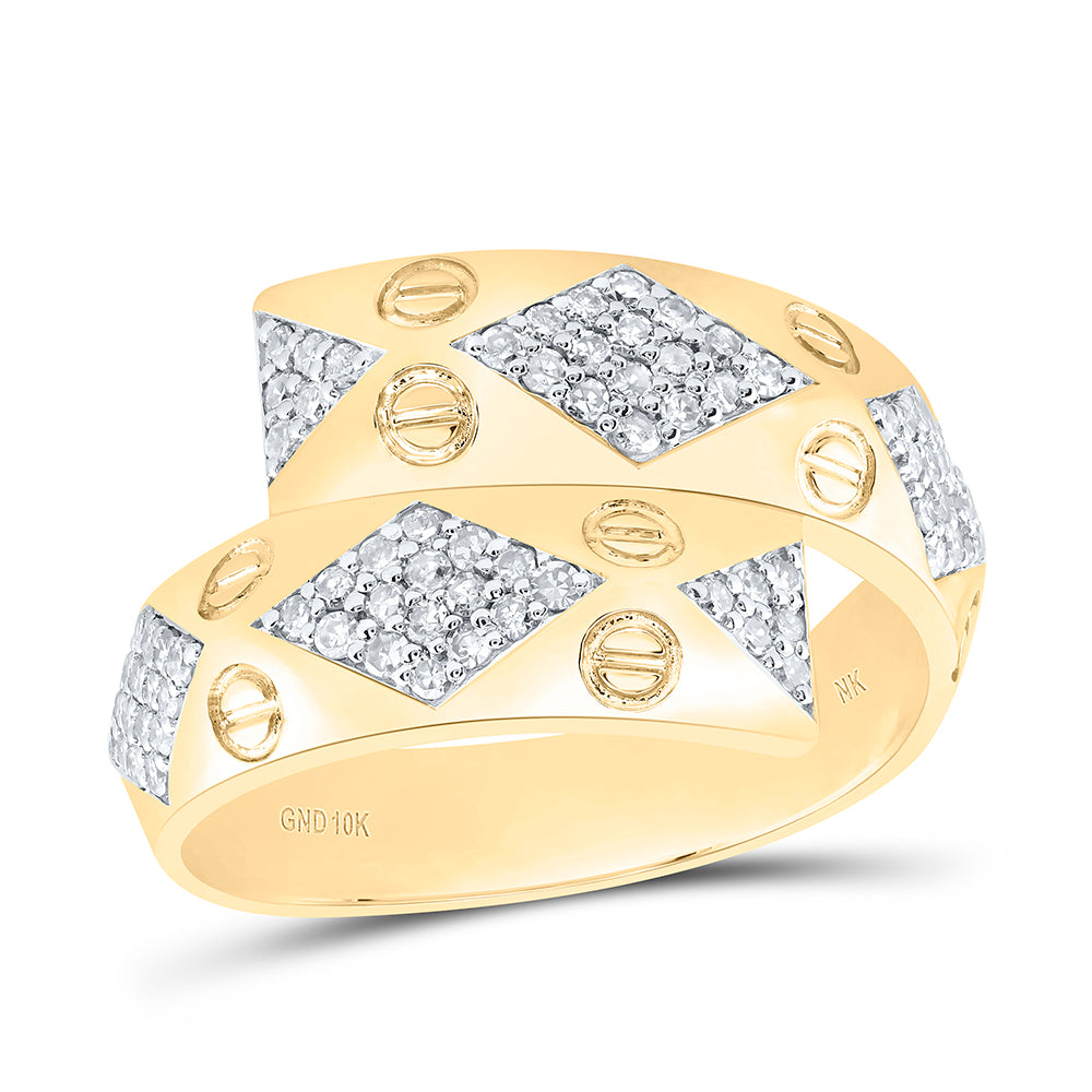 5/8Ctw-Nat Dia Nk Mens Ring (7.38 grams)