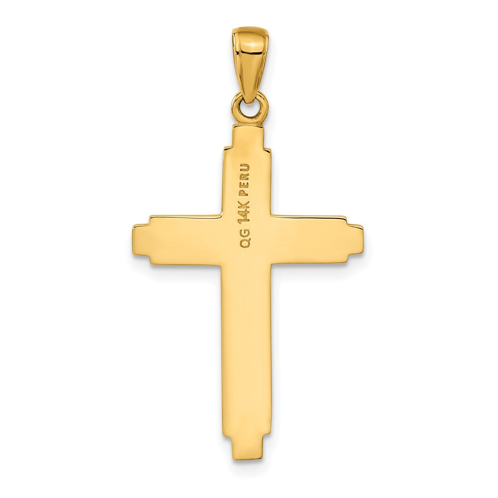 14k Yellow Gold 20 mm Solid Cross Pendant (2.83 grams)