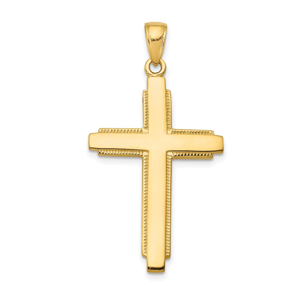 14k Yellow Gold 20 mm Solid Cross Pendant (2.83 grams)