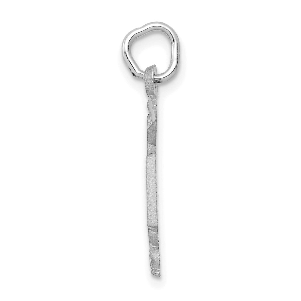 14k White Gold 15 mm RN Nurse Charm (1.04 grams)