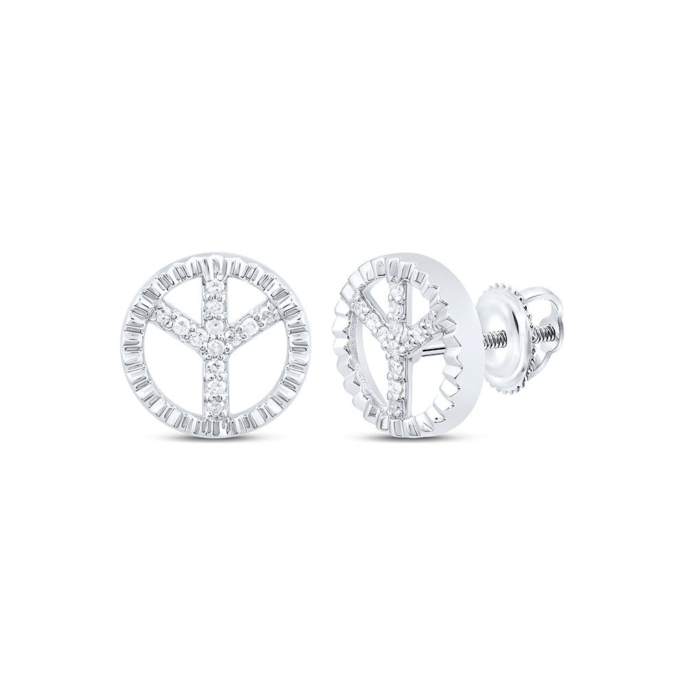 10Kt Gold 1/10Ctw-Diamond Round Earring