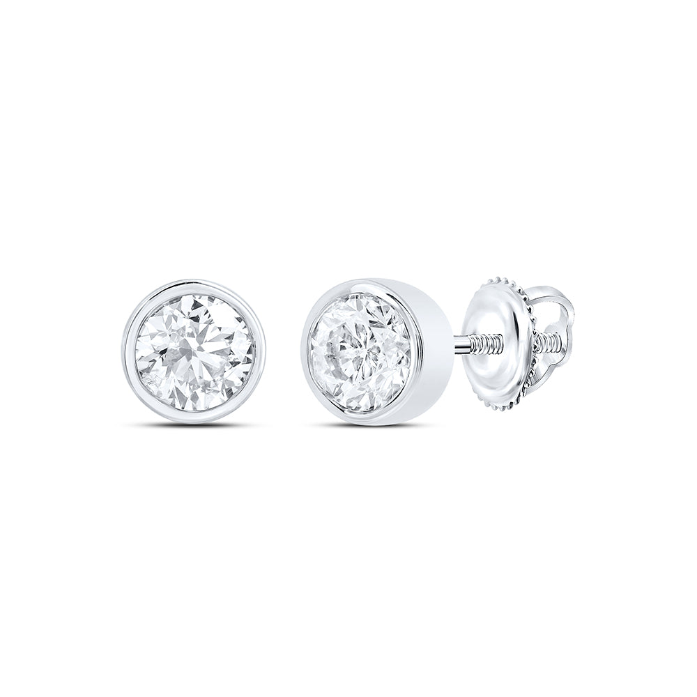 1/2Ctw-Nat Diamond Excellent Stud Solitaire Earring