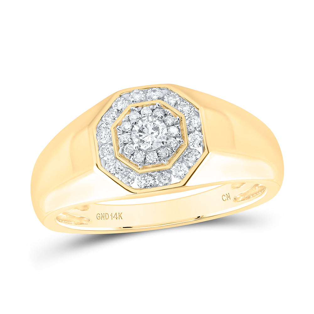 1/2Ctw-Dia Cn Fashion Mens Ring (5.39 grams)