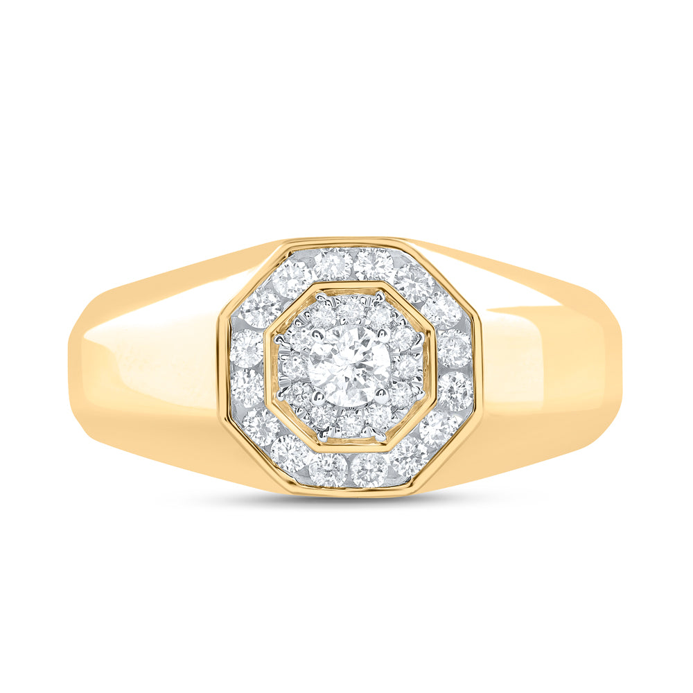 1/2Ctw-Dia Cn Fashion Mens Ring (5.39 grams)