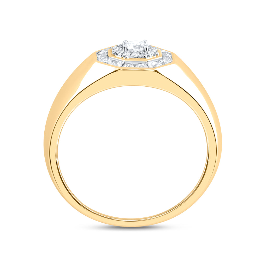 1/2Ctw-Dia Cn Fashion Mens Ring (5.39 grams)