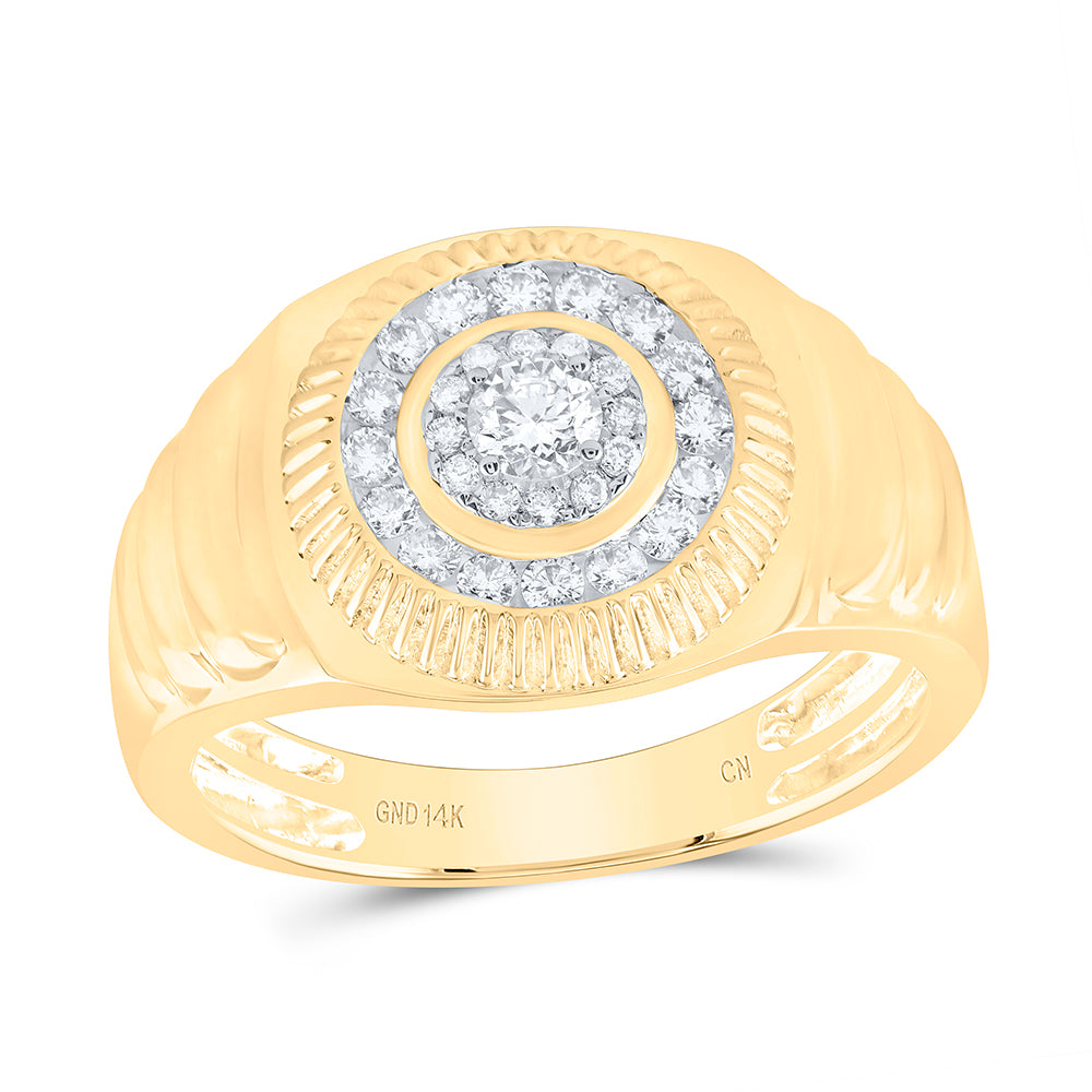 1/2Ctw-Dia Cn Fashion Mens Ring (5.71 grams)