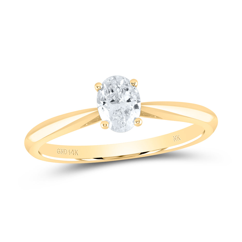 1Ct-Dia Si Ij Oval Solitaire Ring (2.76 grams)