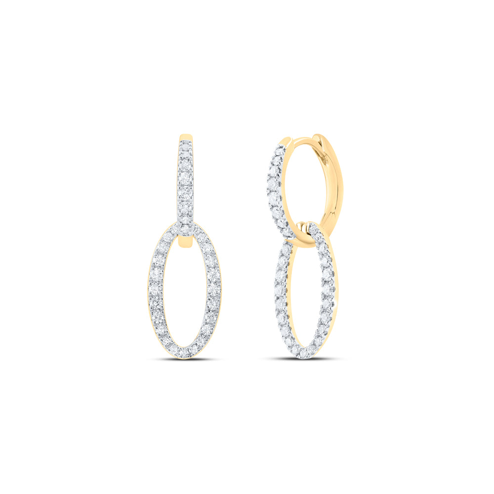 14Kt Gold 1/2Ctw-Dia Ana M Fashion Dangling Earring