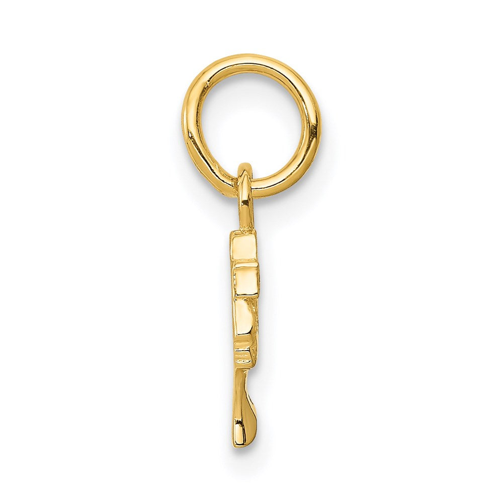 14k Yellow Gold 6 mm Nefertiti Charm (0.5 grams)
