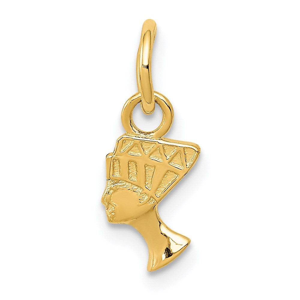 14k Yellow Gold 6 mm Nefertiti Charm (0.5 grams)