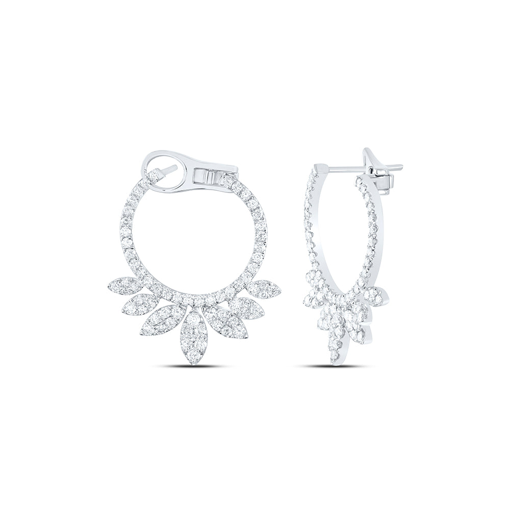 14Kt Gold 1 7/8Ctw-Dia Ana M Fashion Earring