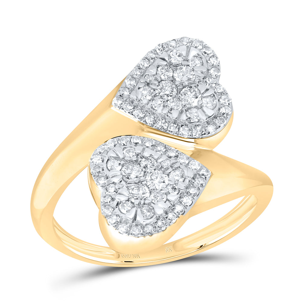 1/2Ctw-Dia Nk Fashion Heart Ring (2.74 grams)