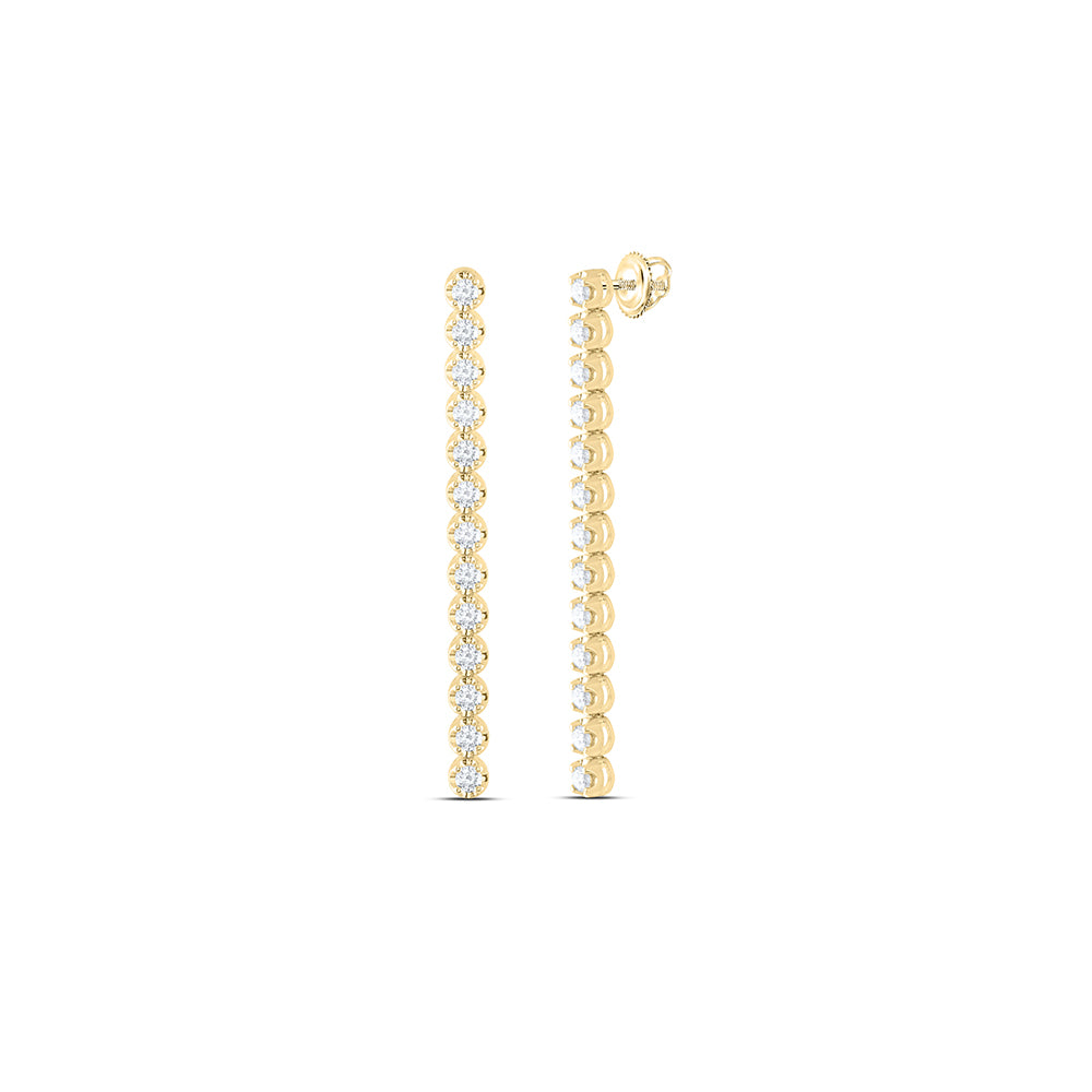 14Kt Gold 3/4Ctw-Dia Ana M Fashion Tennis Earring