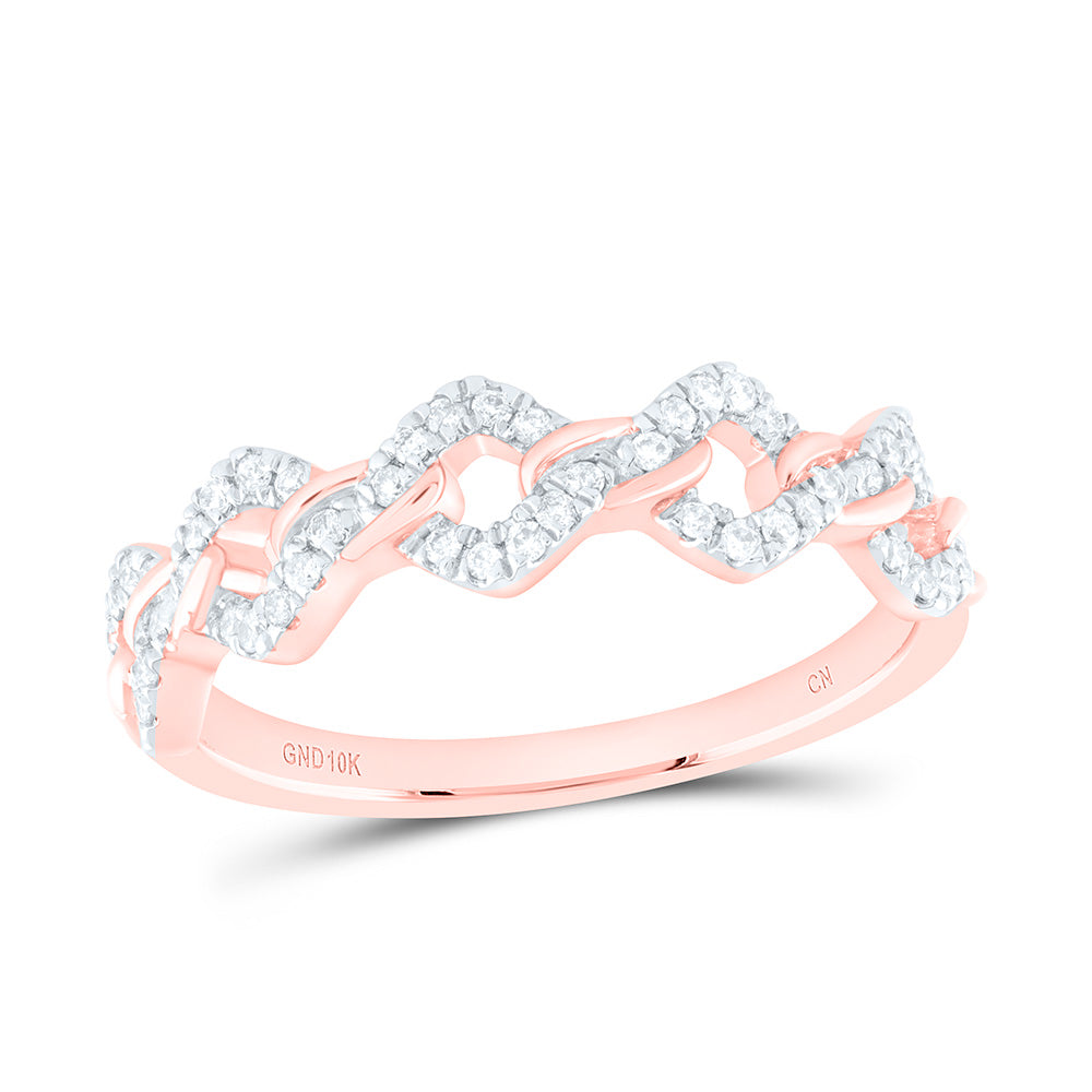 1/5Ctw-Dia Cn Fashion Cuban Ladies Ring (2.1 grams)