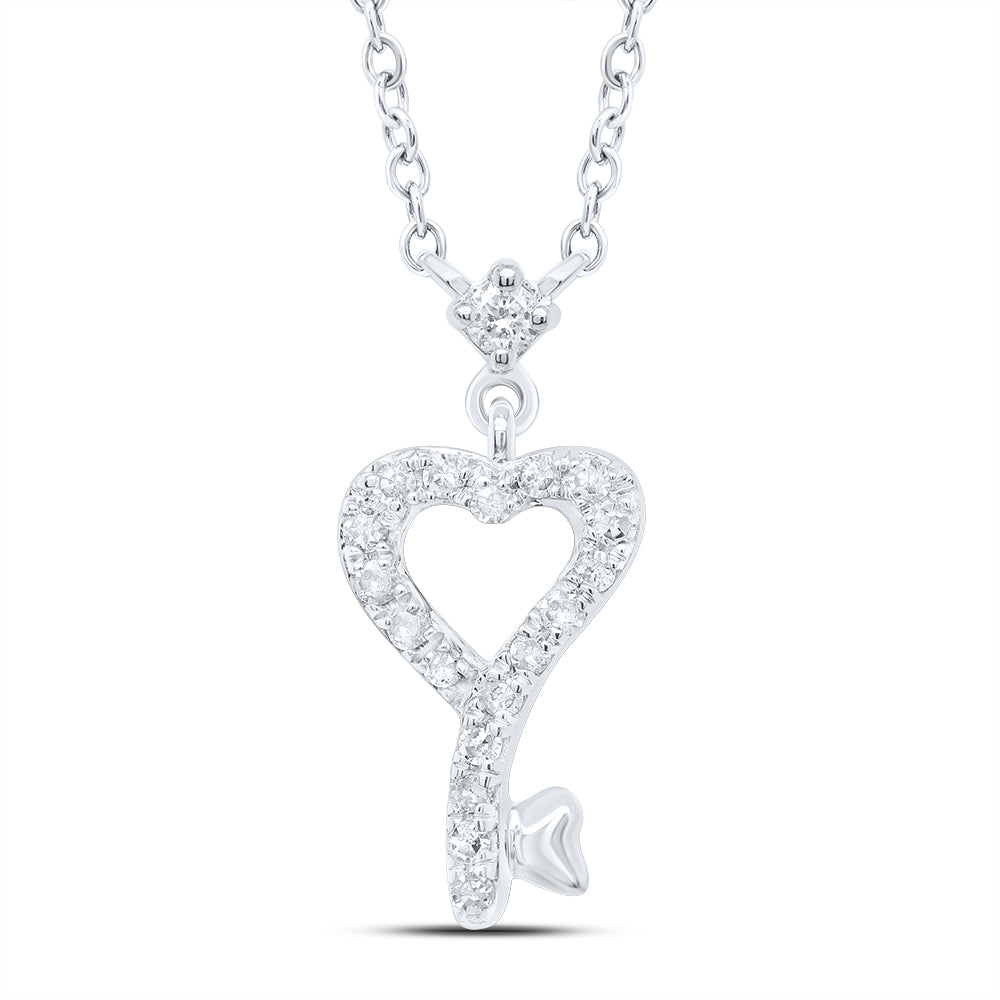 10Kt Gold 1/10Ctw-Dia P1 Gift Heart Necklace