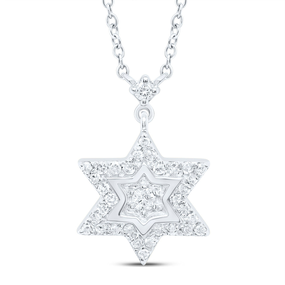 10Kt Gold 1/5Ctw-Dia P1 Gift Star Necklace (18 Inch)