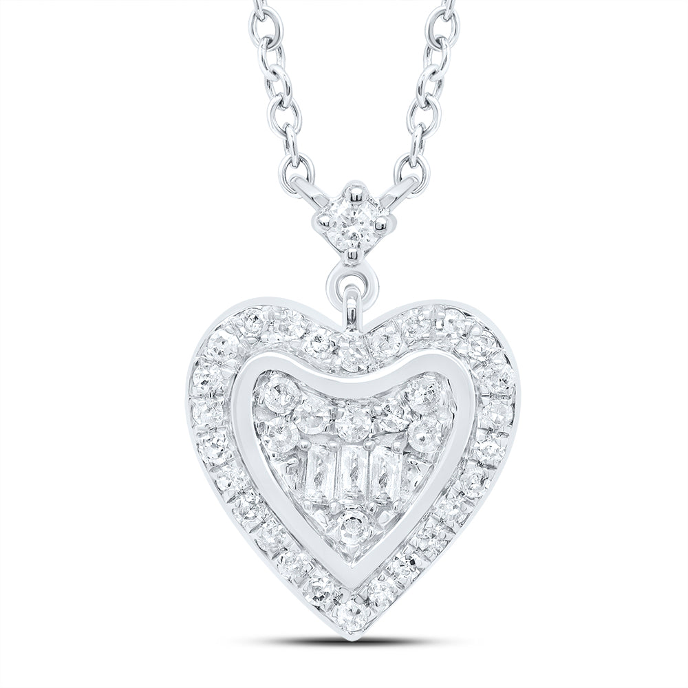 10Kt Gold 1/4Ctw-Dia P1 Gift Heart Necklace